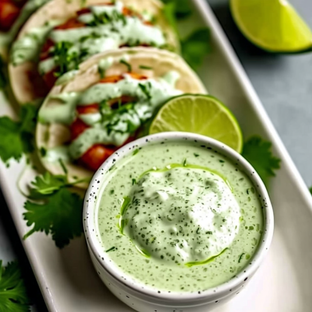 Served blackened shrimp tacos with lime